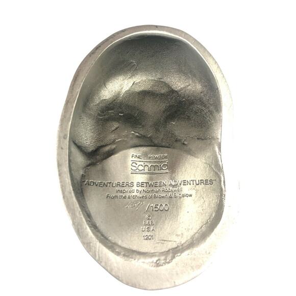 Norman Rockwell Adventures Between Adventures Figurine Fine Pewter Schmid  #157 - Picture 6 of 7